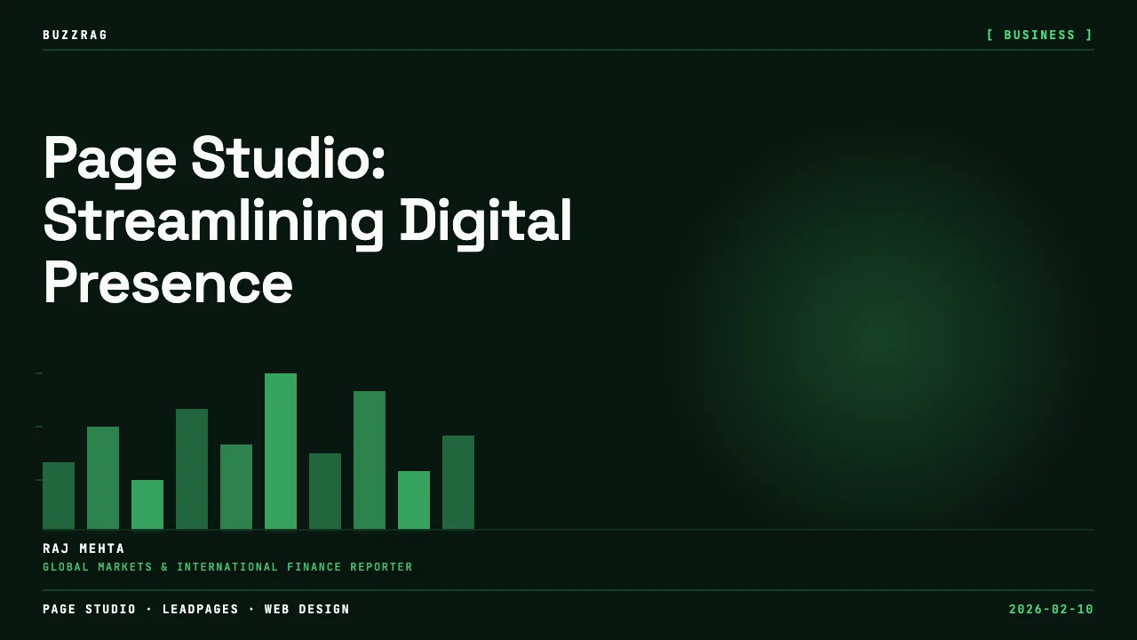Page Studio interface showing element options panel with Container, Image, Text, Video, Button, Form, and Countdown…