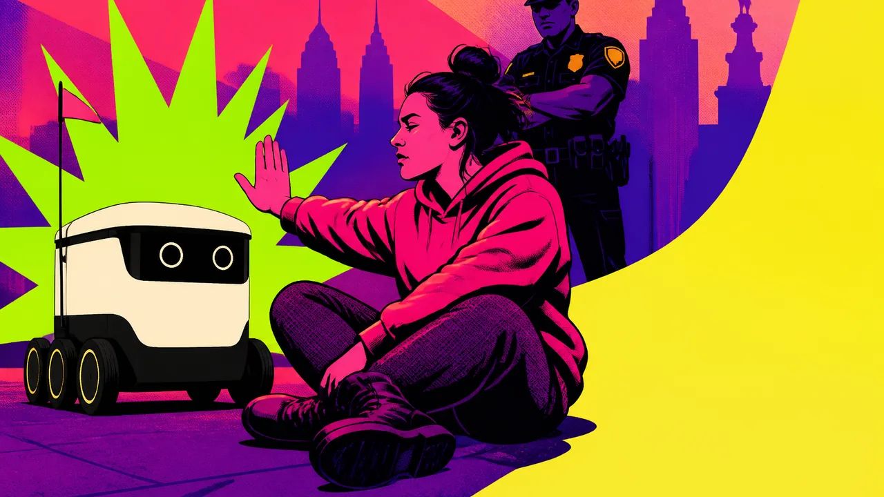 Philadelphia Robot Protest Arrest Raises Sidewalk Questions