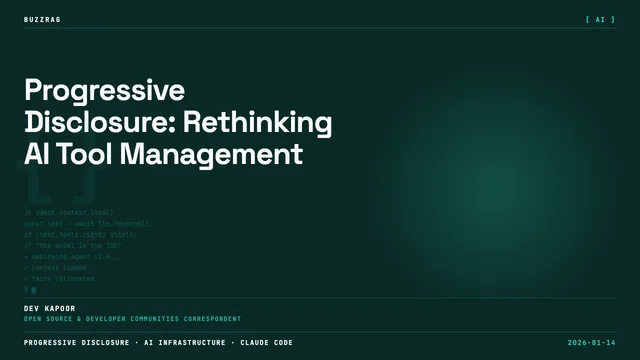 Retro brick-style text reading "BLADE CODE PROGRESSIVE DISCLOSURE" on black background with colorful gradient border