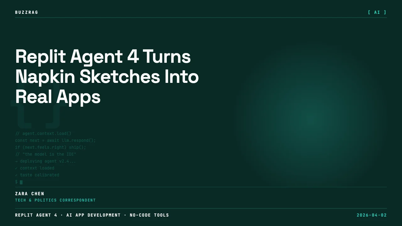 Black rounded rectangles on a light background displaying "Agent" and "4" text with a vibrant purple-to-cyan gradient border
