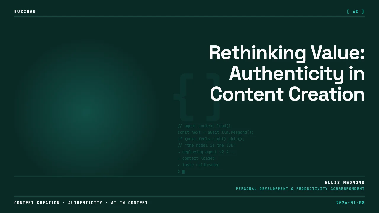 Rethinking Value: Authenticity in Content Creation