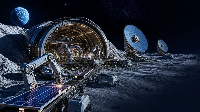 SpaceX Plans Robotic Lunar Factories to Build Satellites