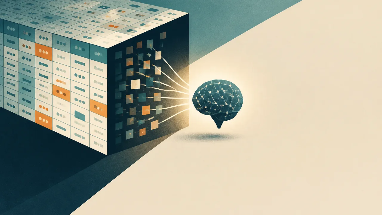 Two professionals against a purple-to-teal gradient background with AWS logo and "Executive Insights: Power of Structured…