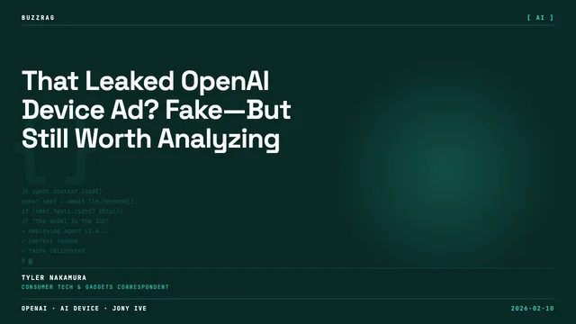 Man with surprised expression pointing at a sleek black oval device against a red background with "REAL?" text overlay