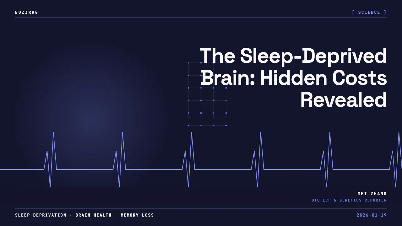 Sad figure thinking of sleep deprivation contrasts with an overheating brain experiencing stress and pain, illustrating the…