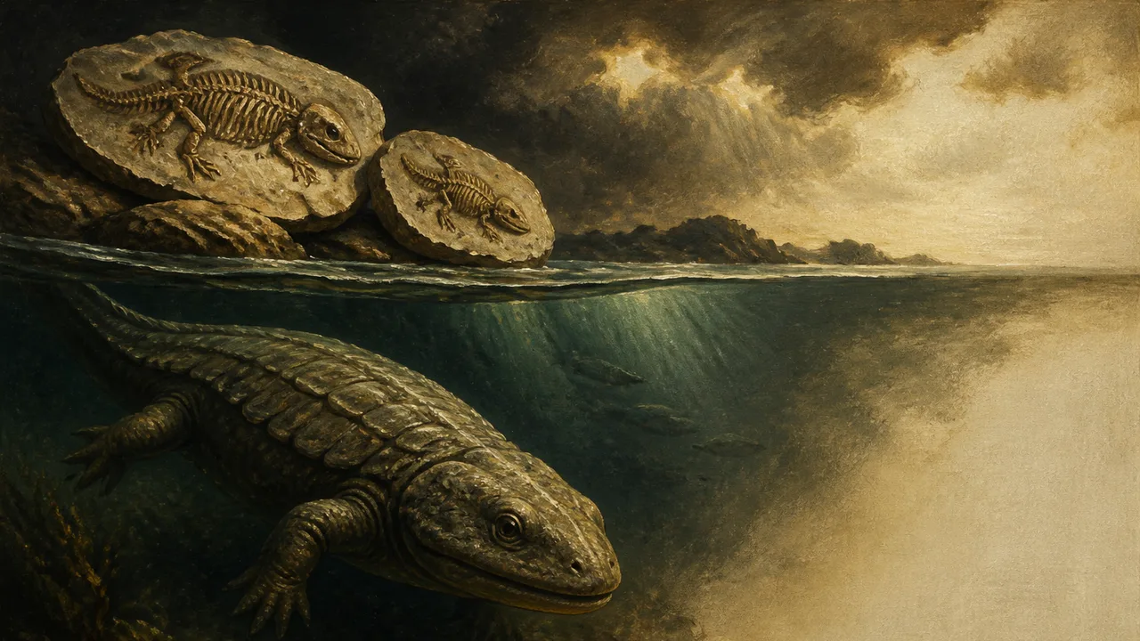 Triassic Amphibian Fossils Suggest a Life at Sea