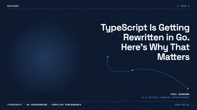 Daniel Rosenwasser announces TypeScript 6.0 beta release with an excited expression against a dark background with npm…