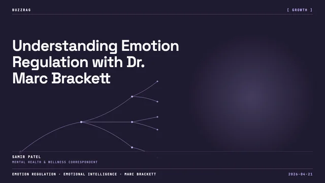 Black and white thumbnail with two men facing camera, white text reading "BUILD EMOTIONAL INTELLIGENCE" and "DR. MARC…