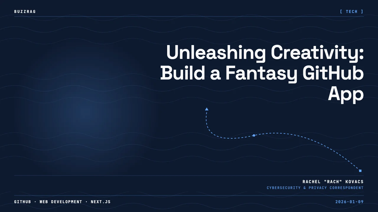 Tech stack logos for Next.js, AI SDK, and deployment tools above four fantasy creature cards showcasing a dark, mystical…