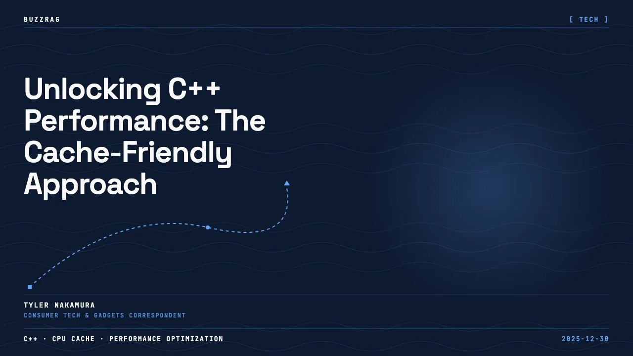 Jonathan Müller speaking at CppCon 2025 about Cache-Friendly C++, scheduled for September 13-19