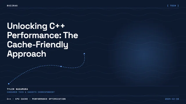 Jonathan Müller speaking at CppCon 2025 about Cache-Friendly C++, scheduled for September 13-19