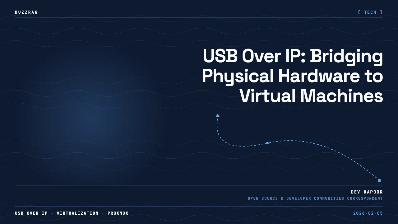A Digi device with 8 USB ports and network connectivity displayed against an orange background with "USB OVER IP" text