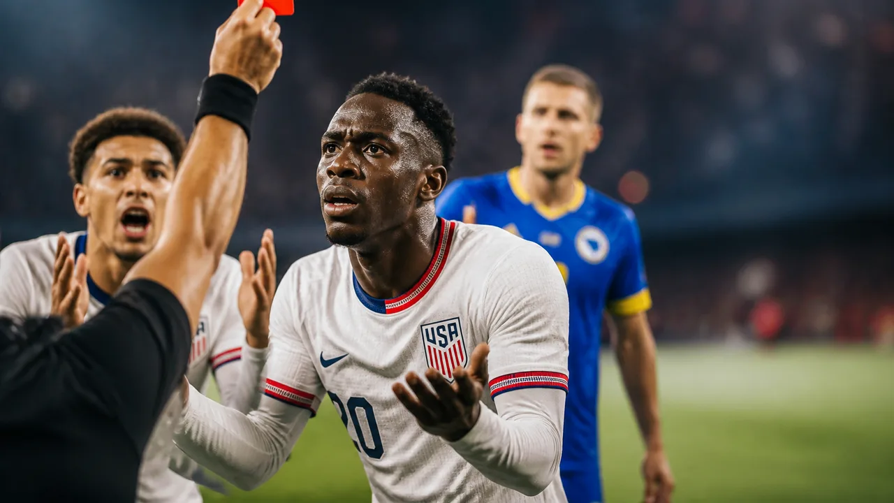 USMNT Beats Bosnia, Advances Despite Balogun Red Card