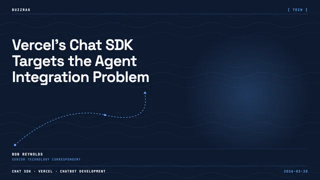 White text reading "Chat SDK" with "SDK" in a rounded rectangular badge on a black background