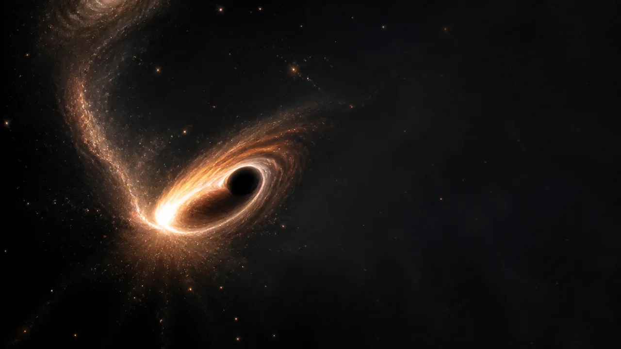Astronomers Catch a Wandering Black Hole Feeding Far From Home