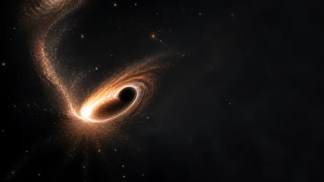 Astronomers Catch a Wandering Black Hole Feeding Far From Home