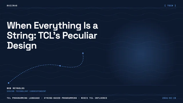Motivational quote "Everything is a string" with a stylized leaf logo against a purple-blue gradient background