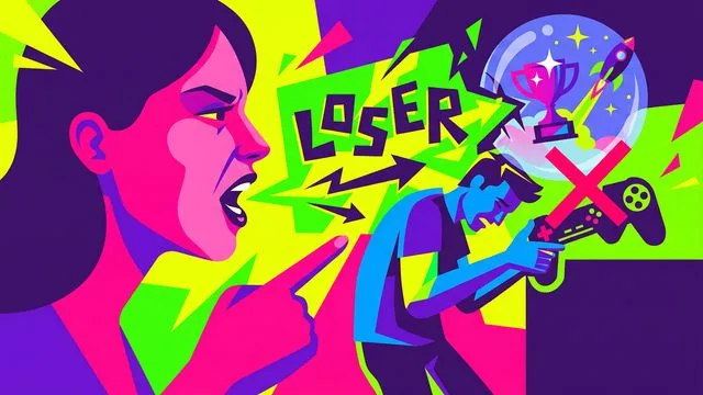 Man holding microphone with serious expression, text overlay about girlfriend calling him a loser for pursuing competitive…