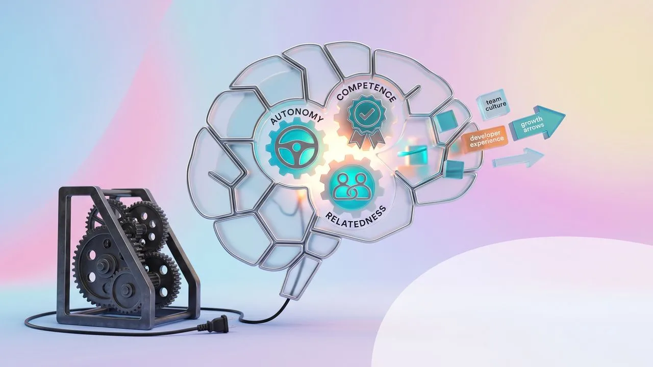 Woman with white hair and glasses speaking at a tech conference, with "goto;" branding and speaker name visible on dark…