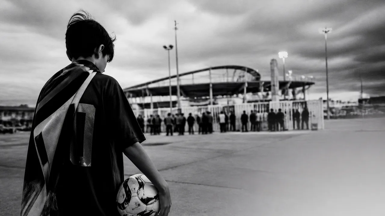 Hand holding a FIFA World Cup 2026 ticket priced at $22,316.90 with stadium seating chart visible in background