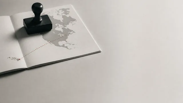 A plane flies between two French locations on a map with text reading "11.5 HOURS, ONE COUNTRY
