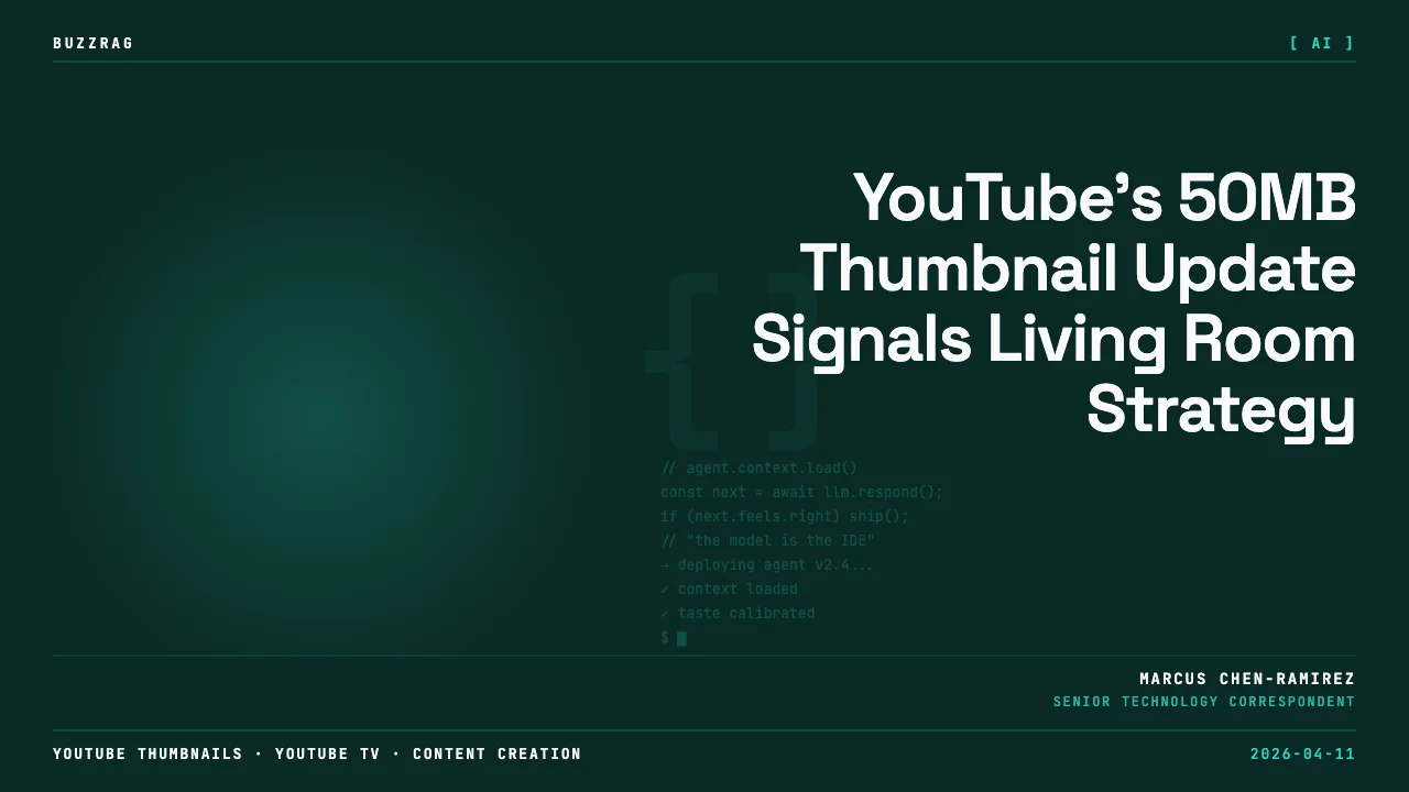 Man in glasses holds vintage TV displaying YouTube logo and "4K" text against dark studio backdrop with warm lighting