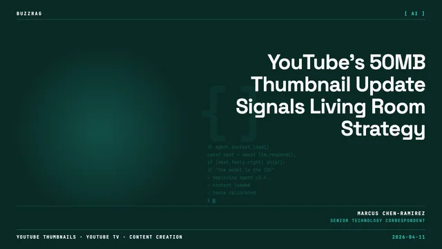 Man in glasses holds vintage TV displaying YouTube logo and "4K" text against dark studio backdrop with warm lighting