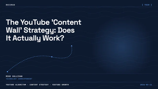 Man with beard wearing blue shirt next to YouTube analytics showing 22.2k watch time and +5.8k subscribers with red arrow…
