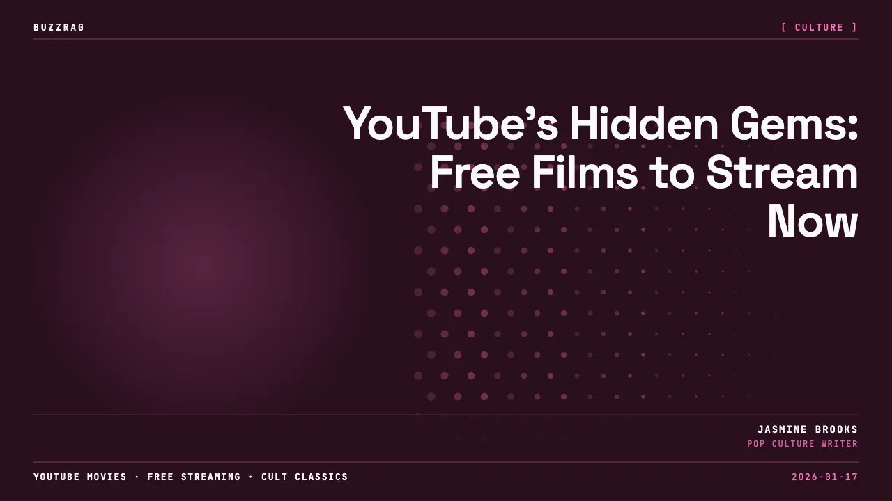 YouTube logo with gold figure falling, red and black background, text reading "For The First Time" in yellow and white…