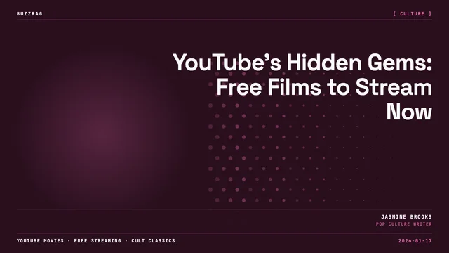 YouTube logo with gold figure falling, red and black background, text reading "For The First Time" in yellow and white…